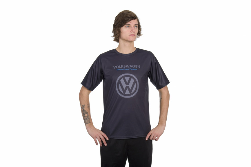 Trevira-Laufshirts mit Firmenlogo für VW