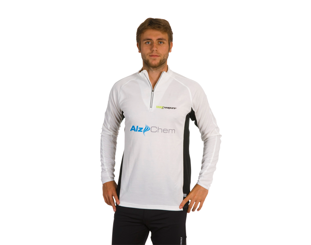 Bedrucktes Herren Langarm Laufshirt