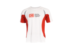 Funktionsshirt mit Siebdruck für die Deutsche Bahn, Hannover